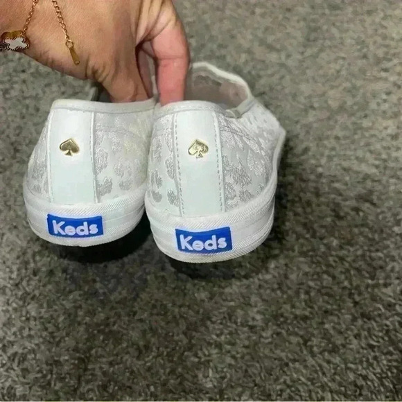 Keds x Kate Spade Women's Double Decker Embroidered Leopard Sneakers Sz 8.5 - Picture 6 of 8